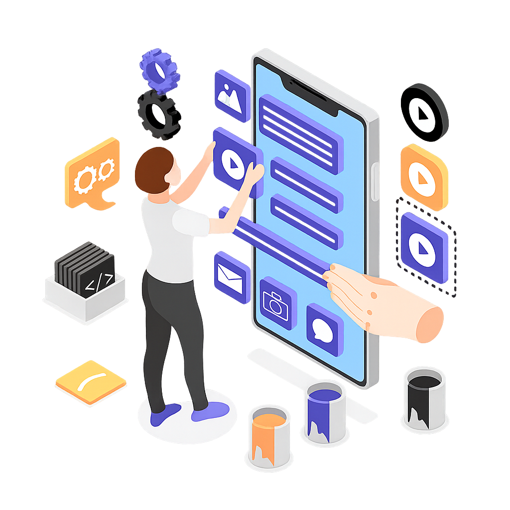 Mobile Applications Illustration